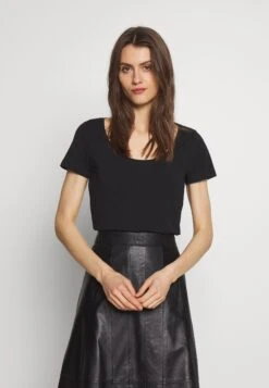 Anna Field 3 Pack - T-Shirt Basic - White/Camel/Black -Anna Field 95f707cd34764deda00bf1782f6aacd6