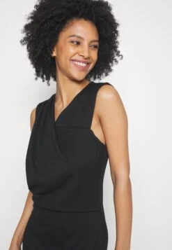 Drapped Neckline Smart Bodycon Sleeveless Mini Dress - Jerseyjurk - Black -Anna Field 9f81155bf87843799042533d6c813969