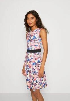 Anna Field Jurk - Beige/Blue/Pink -Anna Field a35188463ebd4846ba2ce641c40ee565