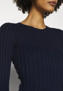 Anna Field Crew Ausschnitt Ripp Top Bodycon Mini Strickkleid - Etui-Jurk - Dark Blue -Anna Field a841eb6cc2af467ca5f262385ad1c508