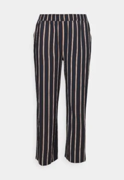 Wide Leg Pant - Broek - Dark Blue/Brown/White 8 Wide Leg Pant - Broek - Dark Blue/Brown/White -Anna Field aa9df79e817344bbb0010b3b238e8ac1