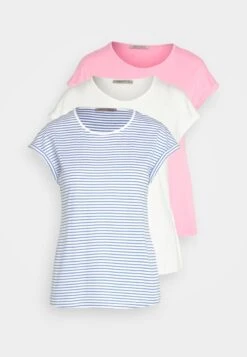 Anna Field 3 Pack - T-Shirt Print - White/Pink/Off-White -Anna Field b9cf40a25ccc43ae8ea090fe63cf73e1