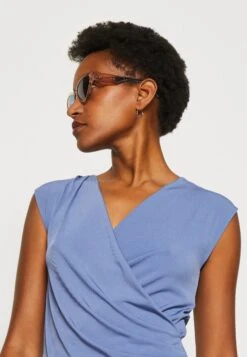 Anna Field T-Shirt Print - Blue-Grey -Anna Field bb573b888d4943cdbedcd40b9e0e3f6f