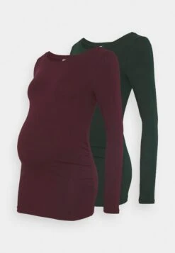 2 Pack - Longsleeve - Dark Green/Bordeaux -Anna Field bbab31f45b5841b891ef96e674ed27e8