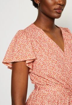 Anna Field Jurk - Brown/White -Anna Field bd5c221358784b13845a06ac72b3cf08