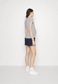 Maternity Double Layer Nursing- T-Shirt Print - Dark Blue/White -Anna Field be9c72960b9d4f7a84249218f5a6bf67