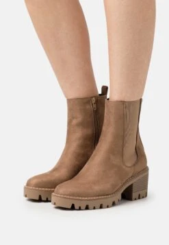 Anna Field Enkellaarsjes Met Plateauzool - Taupe