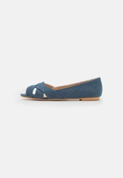 Anna Field Peeptoe Ballerina'S - Blue -Anna Field c3ac6331c91540859ec90fd5406f226e