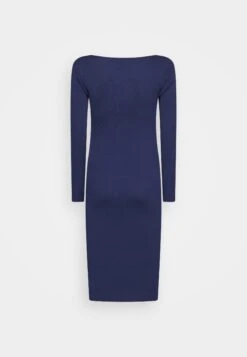 Anna Field V Ausschnitt Bodycon Midi Strickkleid - Etui-Jurk - Dark Blue -Anna Field c7906ab9499a4f66b2c705857c139aef