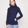 Sweater Met Rits -Dark Blue