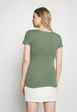 Anna Field 3 Pack - T-Shirt Basic - White/Mottled Light Grey/Light Green -Anna Field d30047ca9b0f468783577f14e1a27aaf