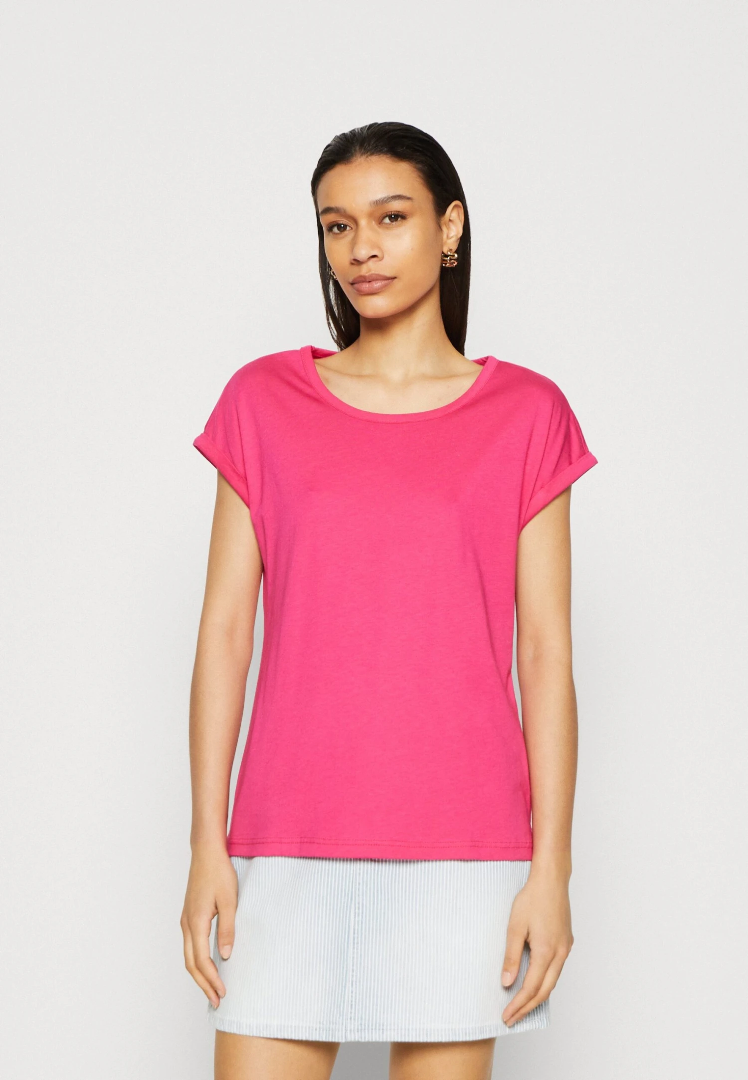 Anna Field 3 Pack - T-Shirt Basic - White/Mottled Light Grey 5 Anna Field 3 Pack - T-Shirt Basic - White/Mottled Light Grey - Afbeelding 5