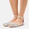 Leather- Peeptoe Ballerina'S - Silver