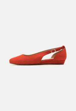 Anna Field Leather- Ballerina'S Met Enkelbandjes - Red -Anna Field e27c8ea0995d4a63a5c45abe1c4b4426