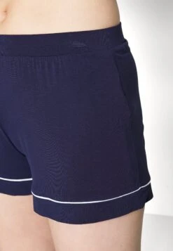 Anna Field Button Through Pj Set- Pyjama - Blue/White -Anna Field e7f23d148ce6459c97560e5c73700e26