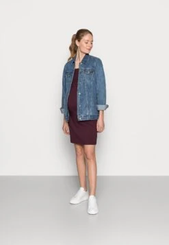 2Er Pack Nursing Function Dress - Etui-Jurk - Black/Bordeaux