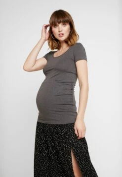 2 Pack - T-Shirt Basic - Dark Gray/Black -Anna Field ef9773ecc6074f73a958b52d3b7df616