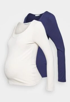 Maternity Basic Longsleeve 2 Pack - Longsleeve - Blue/White -Anna Field f4ce7c85969b4307865ad89b8dbebf5e