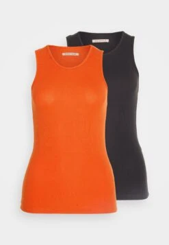 Anna Field 2 Pack - Top - Orange/Black -Anna Field f5fc0567d74c4e4e83f58eff959618bf