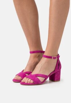 Leather Wide Fit - Sandalen - Pink